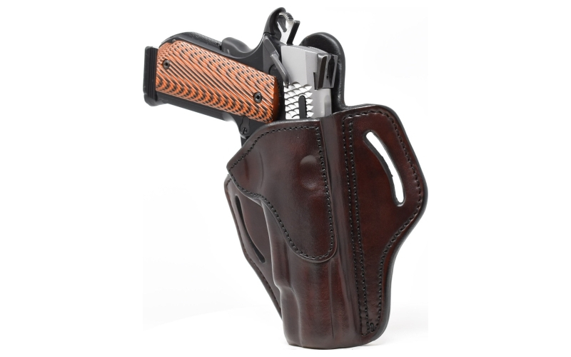 1791 Gunleather Belt Holster 1, Right Hand, Signature Brown Leather, Fits 1911 4" & 5" BH1-SBR-R