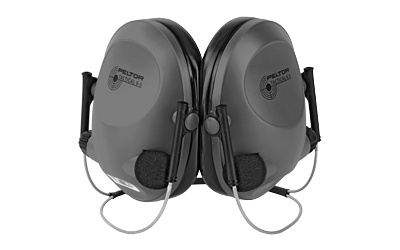 3M/Peltor Electronic Tactical 6S Earmuff, Gray , NRR 19, Behind the Head, Stereo 97043-00000