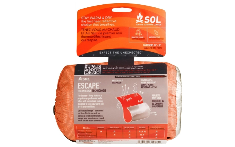 Survive outdoors longer escape bivvy
