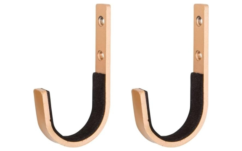 Allen stronghold steel hooks brass color 2 per pack