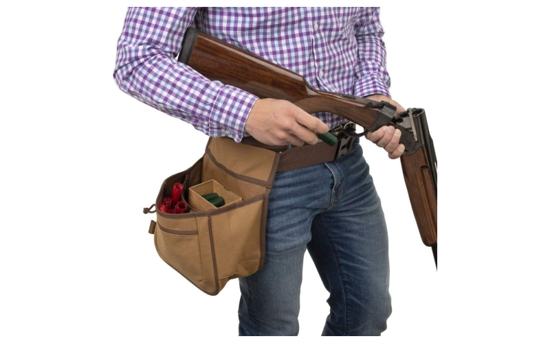 Rival double compartment shell bag tan canvas