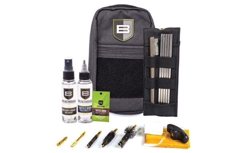 Nylon pouch w/ molle - ss rod cleaning kit (.30 cal/7.62mm) blk