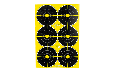 Allen Company EZ-AIM Non-Adhesive Splash 12" X 18", 6" Bullseye, 8 Pack 15355