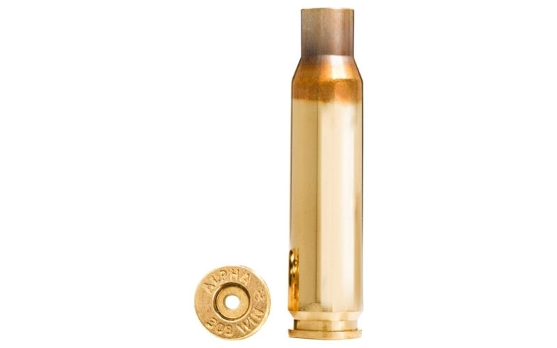 Alpha Munitions 308 winchester lrp ocd brass 100/box