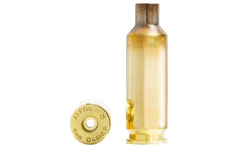 Alpha Munitions 6mm dasher srp brass 100/box