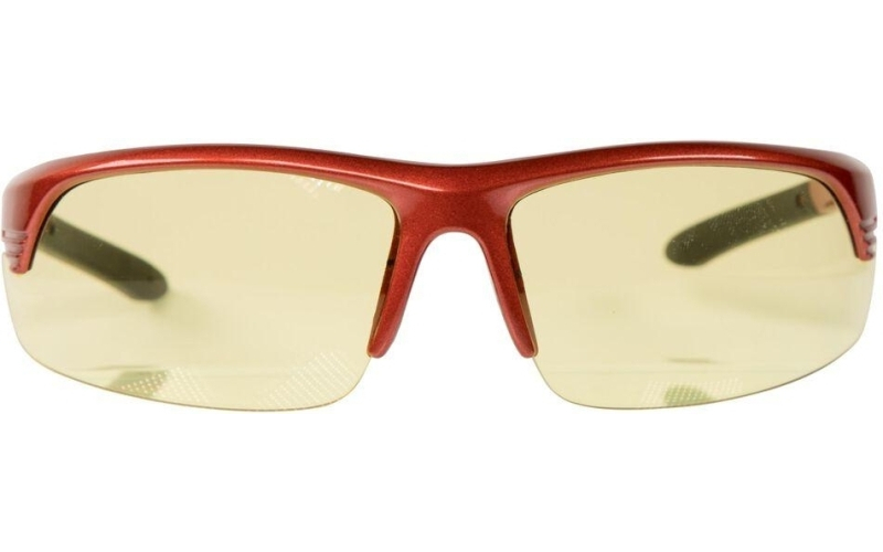 Corporal half frame shooting glasses red/ amber lens