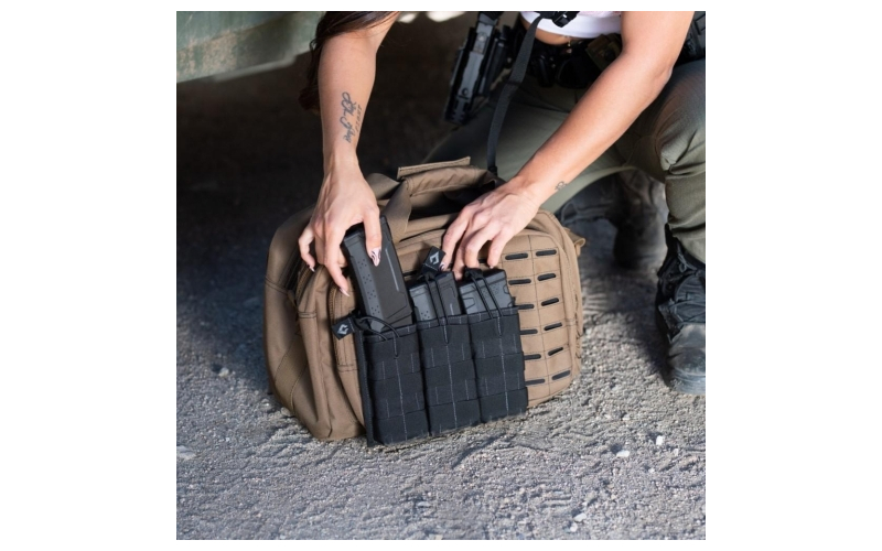 Open top triple mag pouch tan