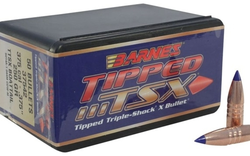 Barnes 375 caliber (0.375'') 250gr boat tail 50/box