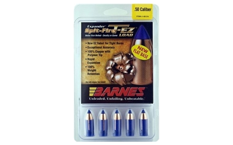 Barnes Barnes muzzleloader bullets 50 cal 290gr t-ez fb