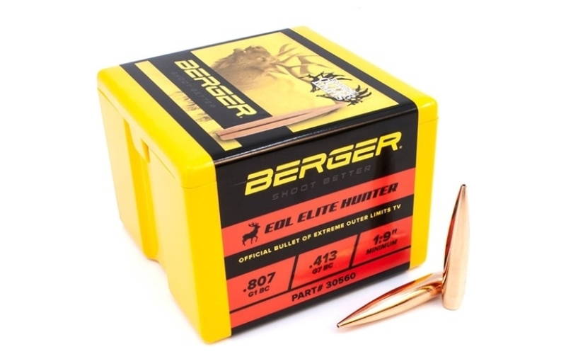 Berger Bullets 30 caliber (0.308'') 245gr eol elite hunter 100/box