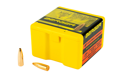 Berger Bullets FB Varmint, .224 Diameter, 22 Caliber, 55 Grain, Flat Base Hollow Point, 100 Count 22311
