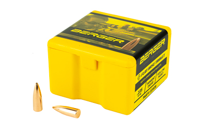Berger Bullets FB Target, .224 Diameter, 22 Caliber, 52 Grain, Flat Base Hollow Point, 100 Count 22408