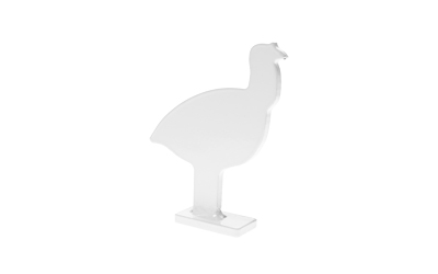 Birchwood Casey Silhouette Knock Over Targets, 1/4" Steel Targets, 1/5 Scale, (4) Piece Set, Silver BC-47422