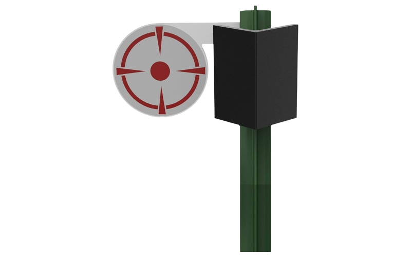 Birchwood Casey T-Post Dueling Target, 3/8" Steel Target, Black/White BC-TP38DT