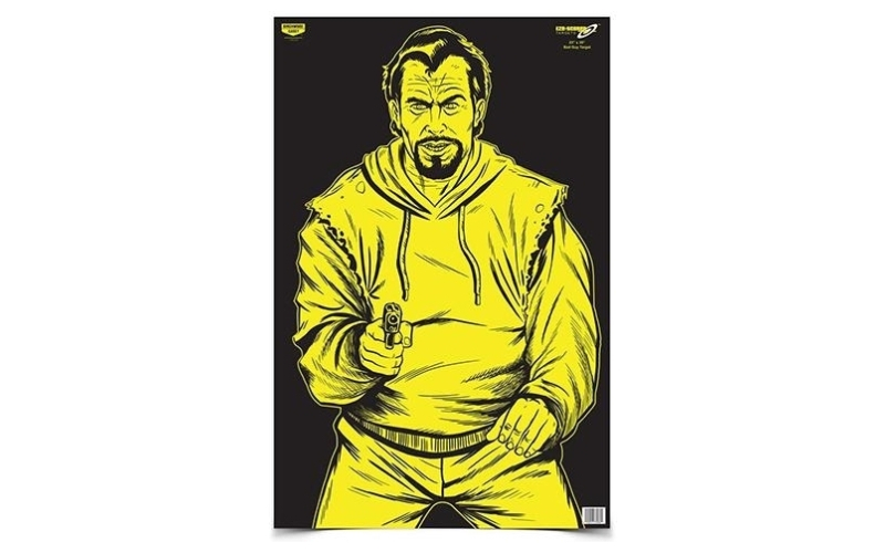 Eze-scorer 23" x 35" bc bad guy black/yellow - 5 paper-pk (folded)