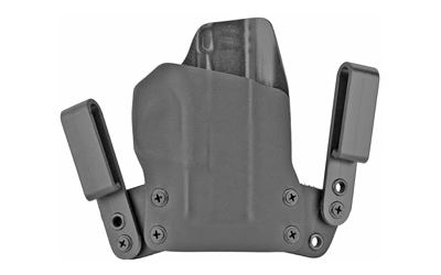 BlackPoint Tactical Mini Wing IWB Holster, Fits Springfield Hellcat, Right Hand, Black Kydex, 15 Degree Cant 122142
