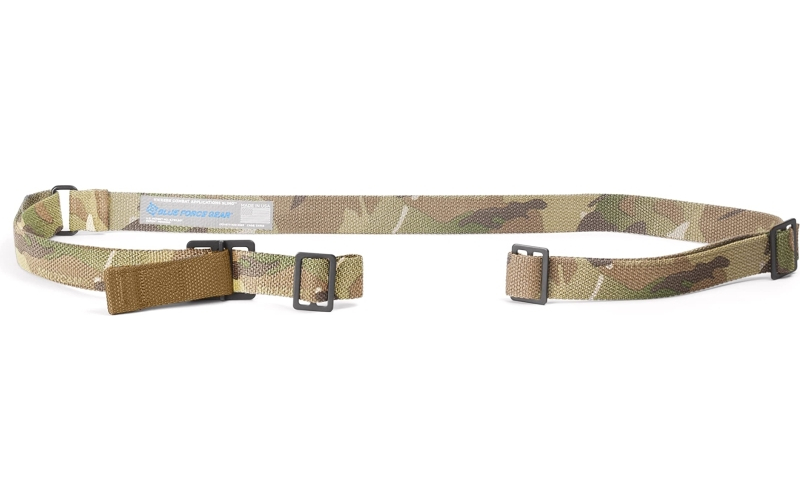 Blue Force Gear Vickers Combat Applications Sling, 2 Point Combat Sling with Metal Hardware, 54"-64" Length, Multicam, 1.25" Webbing VCAS-125-OM-MC