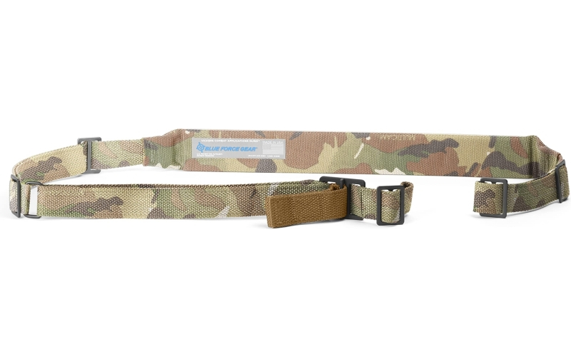 Blue Force Gear Vickers Combat Applications Sling, Padded 2-Point Sling with Metal Hardware, 54"-64" Length, Multicam, 1.25" Webbing VCAS-200-OM-MC