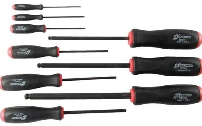 Bondhus Bondhus 9-piece metric hex screwdriver set - 1.5mm-10mm