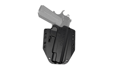 Bravo Concealment BCA, OWB Concealment Holster, 1.5" Belt Loops, Fits 1911 4.25"-5" Rail/No Rail, Full Size, Right Hand, Black, Polymer BC10-1022