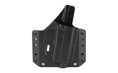 Bravo Concealment BCA, OWB Concealment Holster, 1.5" Belt Loops, For Glock 43/43X/43X MOS, Right Hand, Black, Polymer, Does not fit Glock 48 BC10-1028