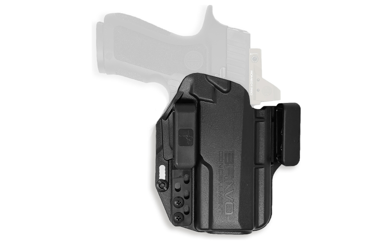Bravo Concealment Torsion, Inside Waistband Concealment Holster, Waistband Clips, Fits Sig P320 9/40, X-Compact/Carry, Matte Finish, Black, Polymer Construction, Right Hand BC20-1032