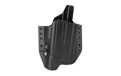 Bravo Concealment BCA Light Bearing, OWB Concealment Holster, 1.5" Belt Loops, Fits Glock 19/19X/23/32/45 w/SureFire X300, Right Hand, Black, Polymer, Does not fit Glock Gen 5 40SW BC30-1005