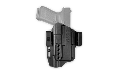Bravo Concealment Torsion Light Bearing, IWB Concealment Holster, Waistband Clips, Fits Glock 19/19X/23/32/45 w/SureFire X300, Right Hand, Black, Polymer, Does not fit Glock Gen 5 40SW BC40-1005