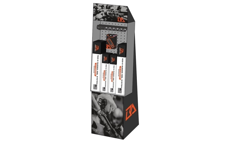 Breek Arms Medium peg display - handguards