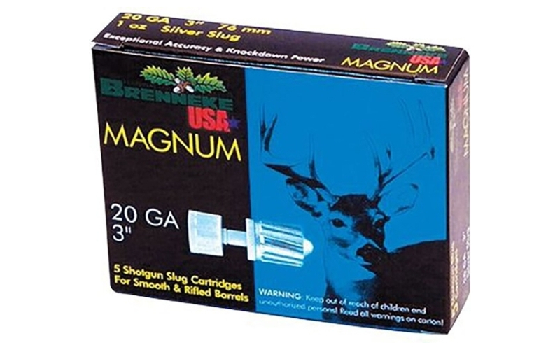 Brenneke Usa 20 gauge 3'' 1oz slug 5/box
