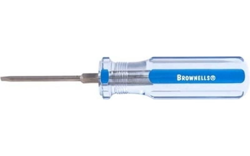 Brownells #4 fixed-blade screwdriver .150 shank .040 blade thickness