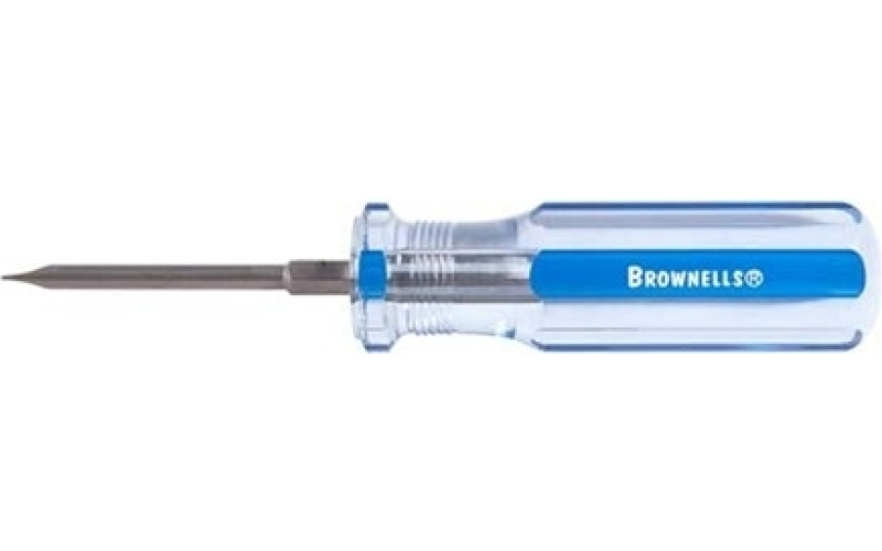 Brownells #5 fixed-blade screwdriver .180 shank .030 blade thickness