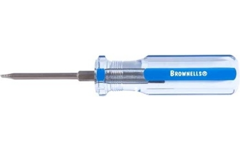 Brownells #6 fixed-blade screwdriver .180 shank .040 blade thickness