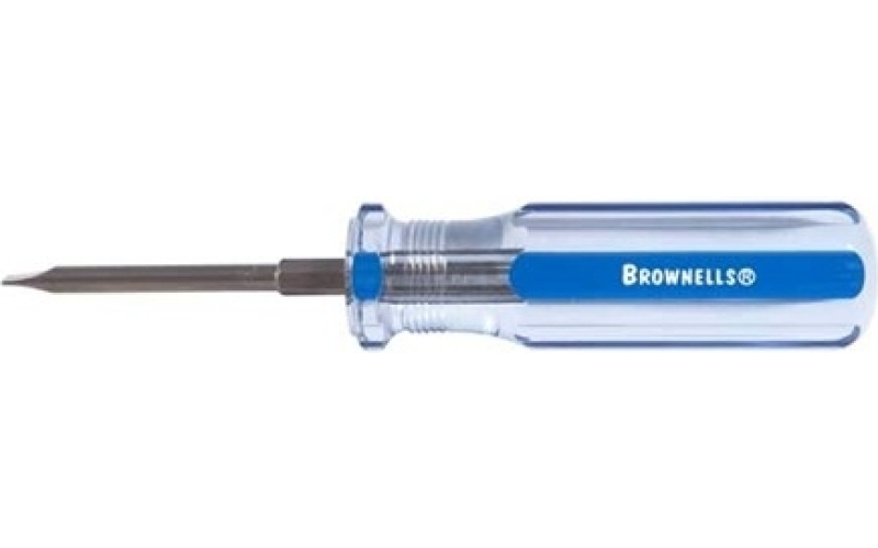 Brownells #8 fixed-blade screwdriver .210 shank .040 blade thickness