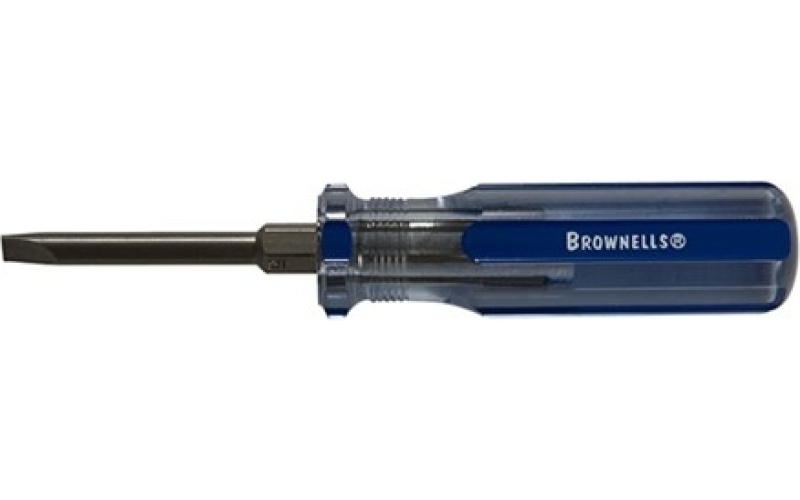 Brownells #12 fixed-blade screwdriver .27 shank .045 blade thickness
