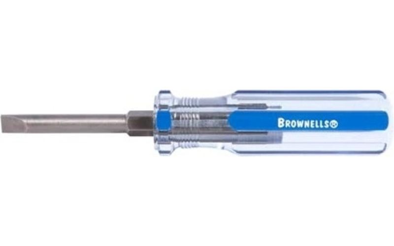 Brownells #15 fixed-blade screwdriver .30 shank .055 blade thickness