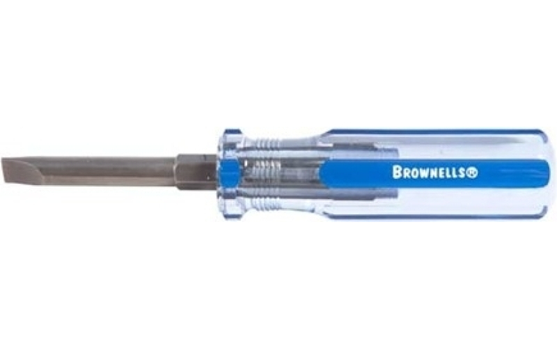 Brownells #17 fixed-blade screwdriver .34 shank .050 blade thickness