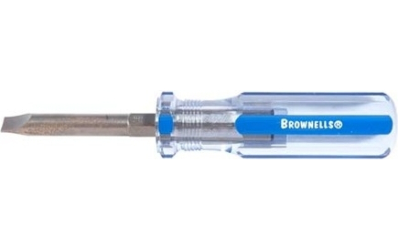 Brownells #18 fixed-blade screwdriver .36 shank .040 blade thickness
