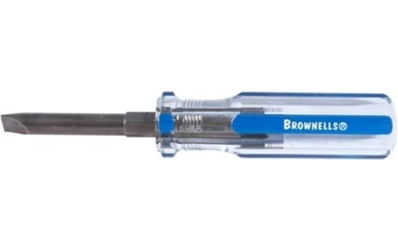 Brownells #20 fixed-blade screwdriver .36 shank .060 blade thickness