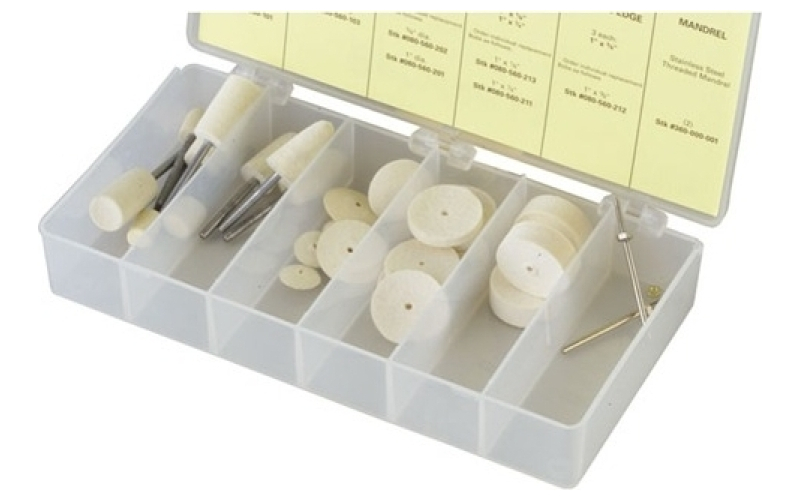 Brownells Felt bob polishing kit