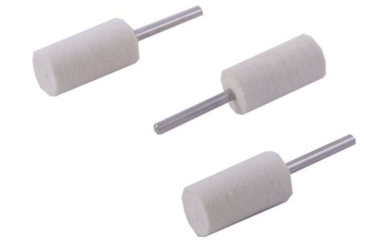 Brownells Mandrel mounted felt bob square 1''x1/2'' 3 pack