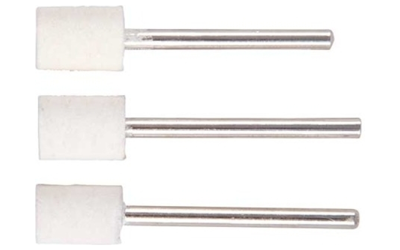 Brownells Mandrel mounted felt bob square 1/2''x3/8'' 3 pack