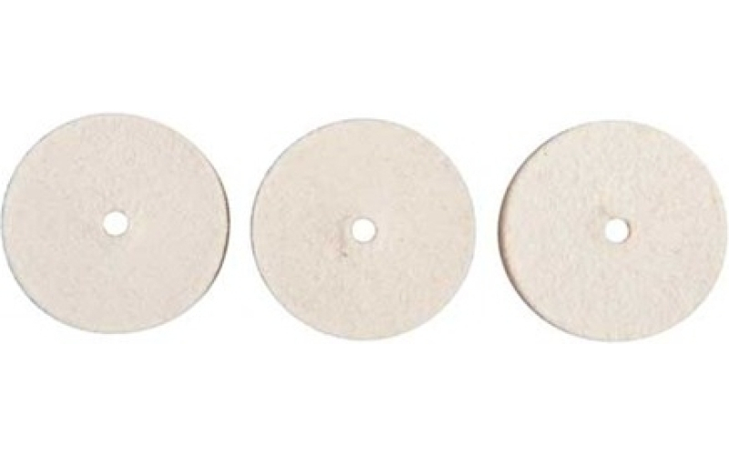 Brownells Unmounted felt bob square 1''x3/8'' 3 pack
