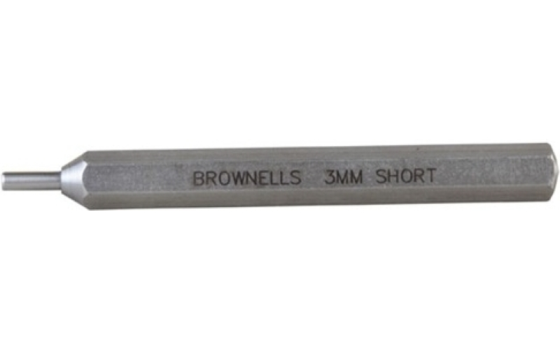Brownells Cup tip punch model 8 3mm (.118'') diameter/short length