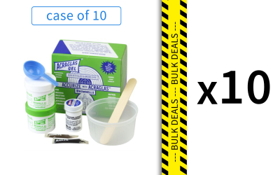 10 pack of Brownell Acraglas Gel Kit 4oz