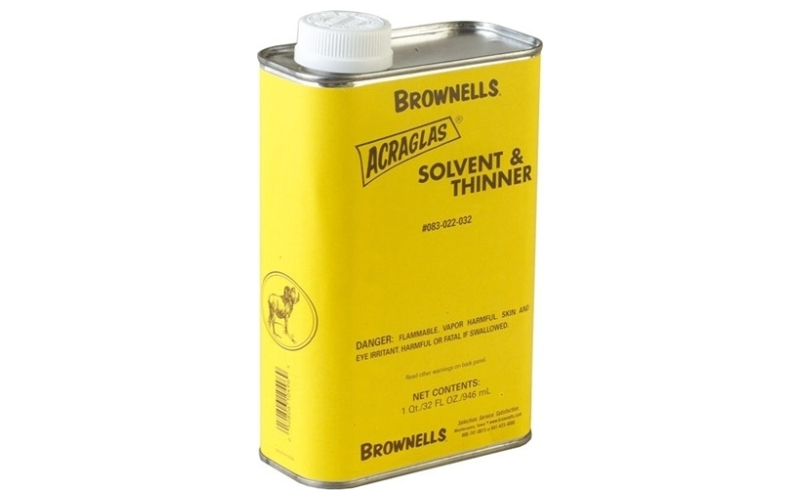 Brownells Acraglas solvent & thinner 1 quart