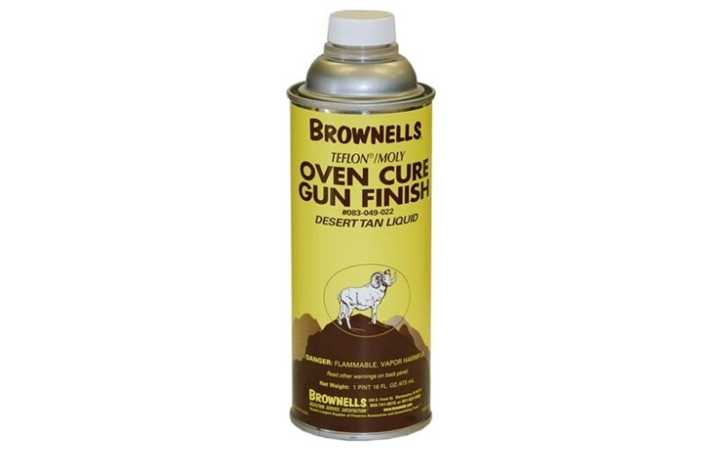 Brownells 16 oz. desert tan liquid gun finish