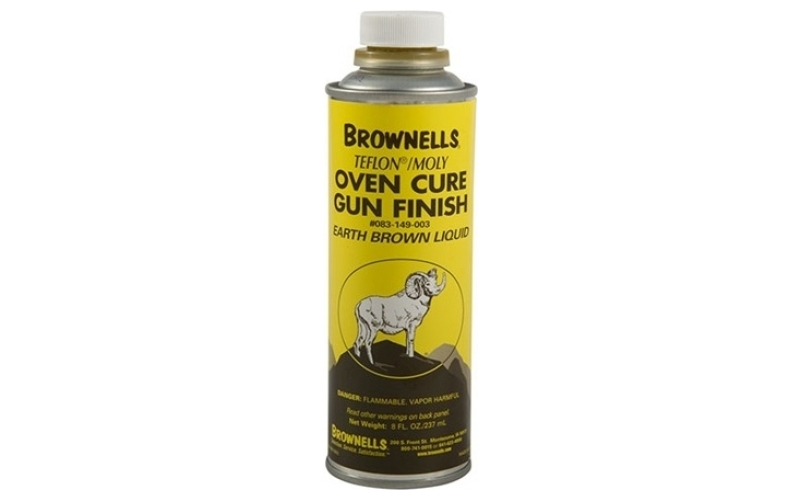 Brownells 8 oz earth brown liquid gun finish