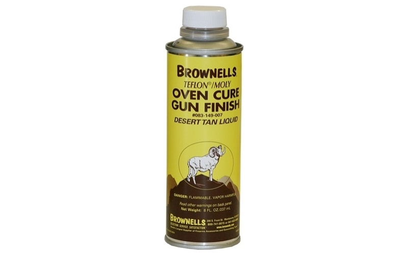 Brownells 8 oz. desert tan liquid gun finish