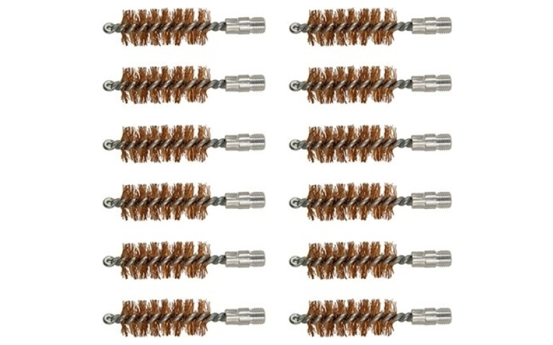 Brownells 28 gauge double-tuff bronze shotgun brush 12 pack